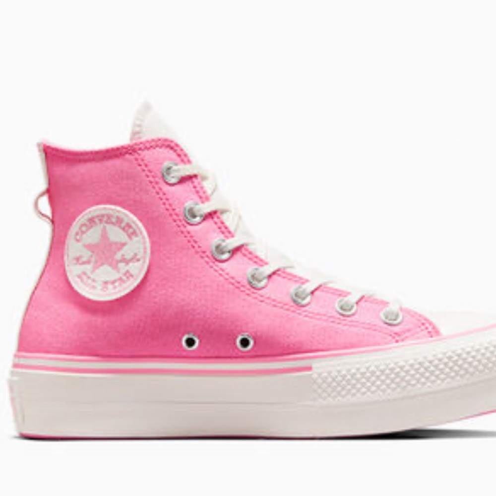 NWT Converse Chuck Taylor All Star Lift Platform Retro Varsity HIGH TOP SHOE - Picture 6 of 14
